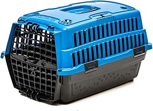 Caixa de Transporte Ventilada para Cães azul