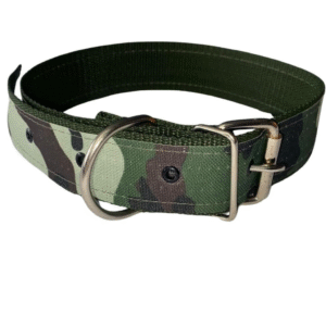 Coleira para Cachorros Grandes Camuflada Militar